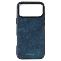 GRAMS(28) รุ่น 121 MagSafe Leather (Snowflake Leather) - เคส iPhone 17 Pro Max - สี Jeans