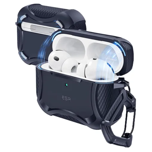 ESR รุ่น Cyber Tough Magnetic Case - เคส AirPods Pro 3 - สี  Dark Blue