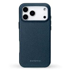 MINTAPPLE. รุ่น Top Grain Leather Case - เคส iPhone 17 Pro Max - สี Bluette
