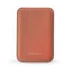 MINTAPPLE. รุ่น Top Grain Leather MagSafe Wallet - ที่เก็บบัตรติดหลังมือถือ - สี PEACHY