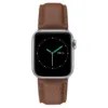 MINTAPPLE. รุ่น Signature Top Grain Leather - สายนาฬิกา Apple Watch 38/40/41/42mm - สี Autumn/Stainless steel Silver