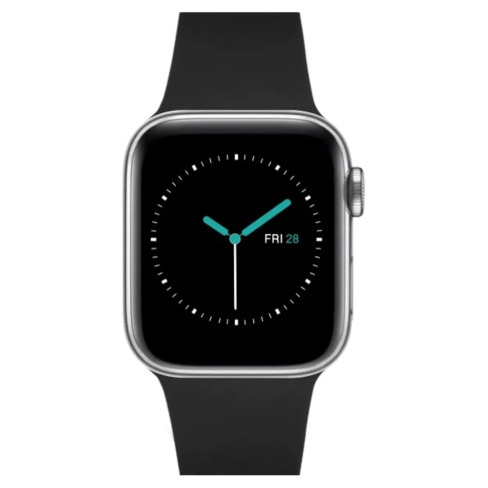 MINTAPPLE. รุ่น Perfect Fit Silicone Band - สายนาฬิกา Apple Watch 38/40/41/42(10)mm - สี Carbon Black/Silver 1 MINTAPPLE. รุ่น Perfect Fit Silicone Band - สายนาฬิกา Apple Watch 38/40/41/42(10)mm - สี Carbon Black/Silver