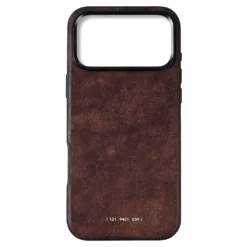 GRAMS(28) รุ่น 121 MagSafe Leather (Snowflake Leather) - เคส iPhone 17 Pro Max - สี Tabacco