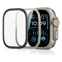 ESR รุ่น Armorite Protection - ฟิล์มกระจก Apple Watch Ultra  1/2/3 (49mm) - สี Titanium/Black (2ชิ้น)