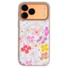 Custype รุ่น Leather Case with Printing (Magsafe) - เคส iPhone 17 Pro - ลาย Colorful Flower