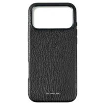 GRAMS(28) รุ่น 121 MagSafe Leather (Pebbled Leather) - เคส iPhone 17 Pro Max - สี Black