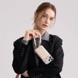 Custype รุ่น Rope Style Strap Case - เคส iPhone 17 Pro Max - สี Beige