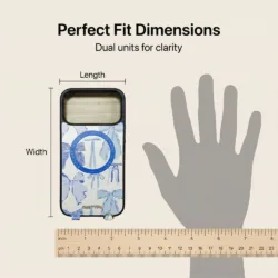 Custype รุ่น Print Attraction (Magnetic) - เคส iPhone 17 Pro Max - สี Blue