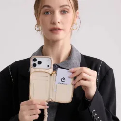 Custype รุ่น Rope Style Strap Case - เคส iPhone 17 Pro Max - สี Beige 9 Custype รุ่น Rope Style Strap Case - เคส iPhone 17 Pro Max - สี Beige