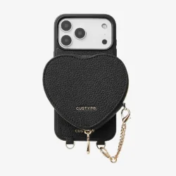 Custype รุ่น Leather Case with Heart Pouch - เคส iPhone 17 Pro Max - สี Black 16 Custype รุ่น Leather Case with Heart Pouch - เคส iPhone 17 Pro Max - สี Black