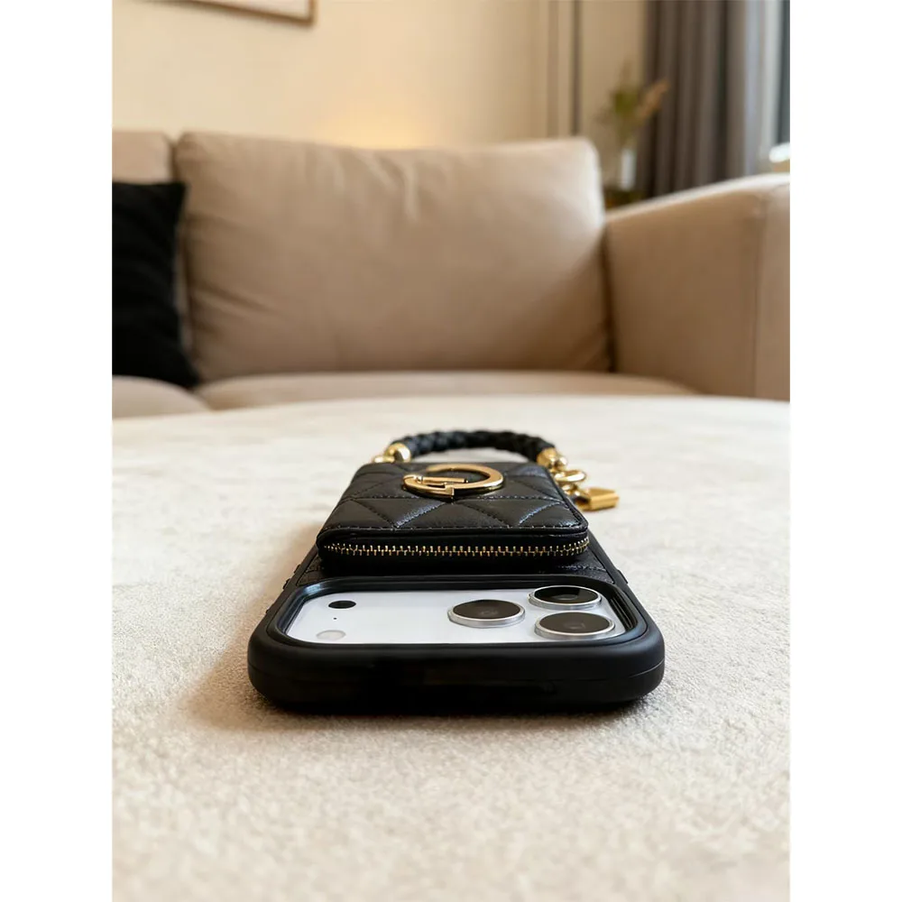 Custype รุ่น Rope Style Strap Case with Stand - เคส iPhone 17 Pro Max - สี Black 4 Custype รุ่น Rope Style Strap Case with Stand - เคส iPhone 17 Pro Max - สี Black - Image 4