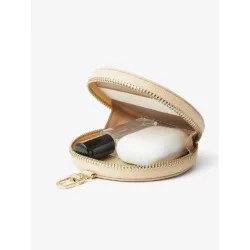 Custype รุ่น Leather Case with Stand & Round Pouch - เคส iPhone 17 Pro Max - สี Beige