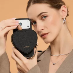 Custype รุ่น Leather Case with Heart Pouch - เคส iPhone 17 Pro Max - สี Black 24 Custype รุ่น Leather Case with Heart Pouch - เคส iPhone 17 Pro Max - สี Black