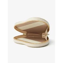 Custype รุ่น Leather Case with Heart Pouch - เคส iPhone 17 Pro Max - สี White