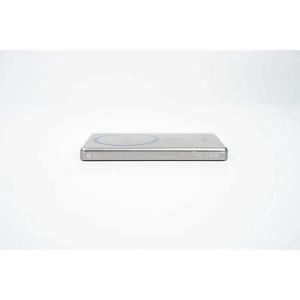 Philips รุ่น Magnetic Wireless Battery Pack - พาวเวอร์แบงค์ไร้สายความจุ 5000mAh - สี White 3 Philips รุ่น Magnetic Wireless Battery Pack - พาวเวอร์แบงค์ไร้สายความจุ 5000mAh - สี White - Image 3