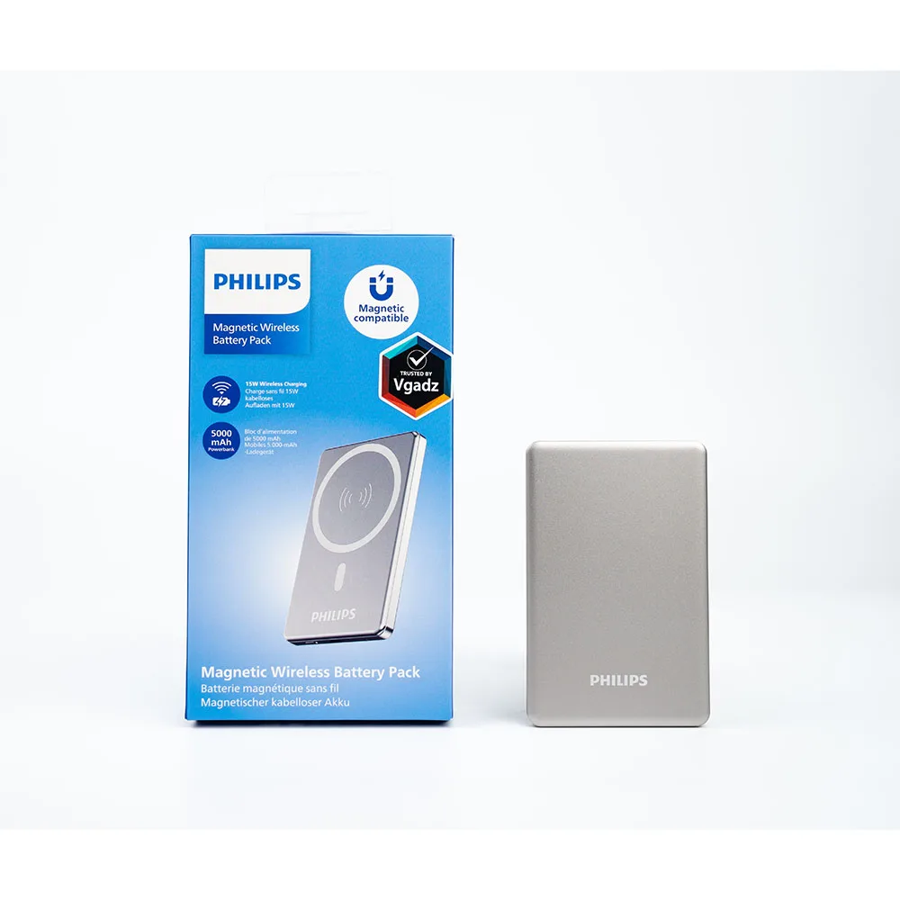Philips รุ่น Magnetic Wireless Battery Pack - พาวเวอร์แบงค์ไร้สายความจุ 5000mAh - สี White 5 Philips รุ่น Magnetic Wireless Battery Pack - พาวเวอร์แบงค์ไร้สายความจุ 5000mAh - สี White - Image 5