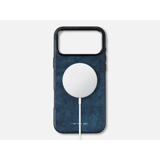 GRAMS(28) รุ่น 121 MagSafe Leather (Snowflake Leather) - เคส iPhone 17 Pro Max - สี Jeans - Image 5