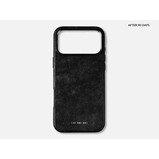 GRAMS(28) รุ่น 121 MagSafe Leather (Snowflake Leather) - เคส iPhone 17 Pro Max - สี Black - Image 2