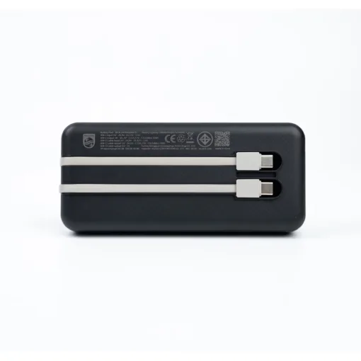 Philips รุ่น Universal Battery Pack (10000mAh) - พาวเวอร์แบงค์พร้อมสาย USB-C ในตัว PD20W - สี Black - Image 2