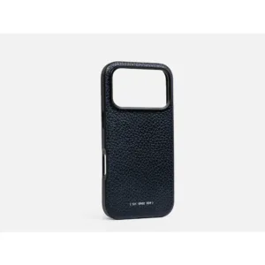 GRAMS(28) รุ่น 121 MagSafe Leather (Pebbled Leather) - เคส iPhone 17 Pro - สี Navy Blue
