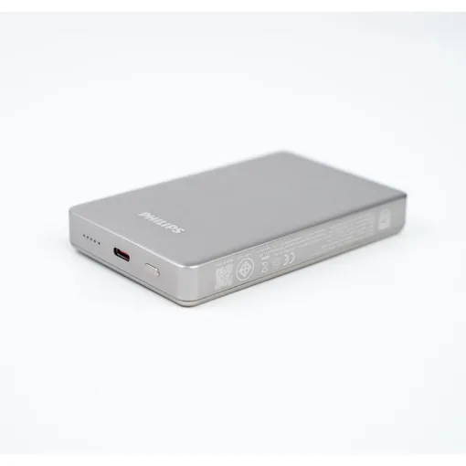 Philips รุ่น Magnetic Wireless Battery Pack -  พาวเวอร์แบงค์ไร้สายความจุ 10000mAh - สี White - Image 4