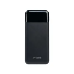 Philips รุ่น Universal Battery Pack (20000mAh) - พาวเวอร์แบงค์พร้อมสาย USB-C ในตัว PD20W - สี Black