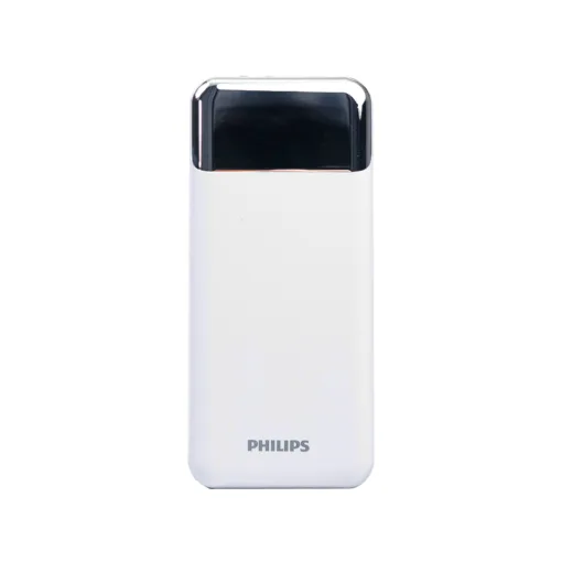 Philips รุ่น Universal Battery Pack (10000mAh) - พาวเวอร์แบงค์พร้อมสาย USB-C ในตัว PD20W - สี White