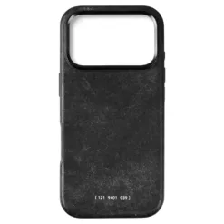 GRAMS(28) รุ่น 121 MagSafe Leather (Snowflake Leather) - เคส iPhone 17 Pro - สี Black