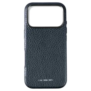 GRAMS(28) รุ่น 121 MagSafe Leather (Pebbled Leather) - เคส iPhone 17 Pro - สี Navy Blue