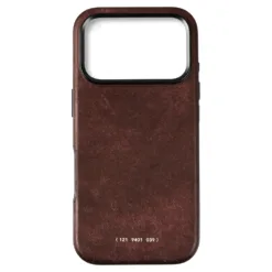 GRAMS(28) รุ่น 121 MagSafe Leather (Snowflake Leather) - เคส iPhone 17 Pro - สี Tabacco