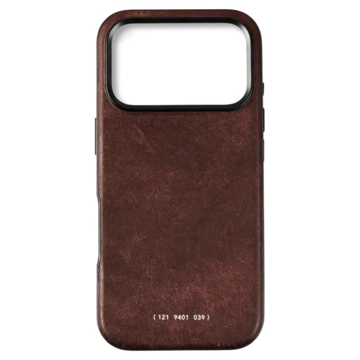 GRAMS(28) รุ่น 121 MagSafe Leather (Snowflake Leather) - เคส iPhone 17 Pro - สี Tabacco