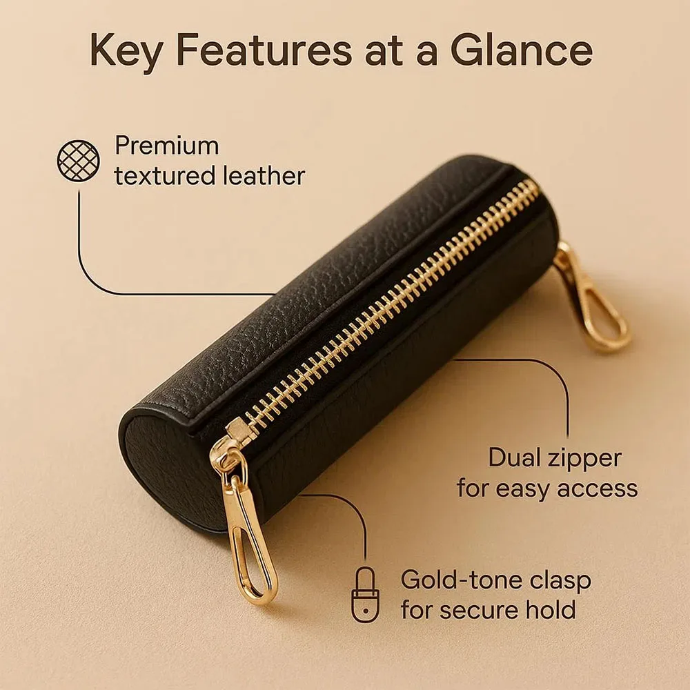 Custype รุ่น Lipstick Pouch - กระเป๋า - สี Black 4 Custype รุ่น Lipstick Pouch - กระเป๋า - สี Black - Image 4