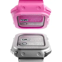 Casetify รุ่น The Bounce Odyssey Band - เคสและสายนาฬิกา Apple Watch 44/45mm - สี Silver/Silver