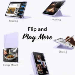 ESR รุ่น Flip Magnetic Case (Pencil Holder) - เคส iPad Pro 11" (M5/M4) - สี Purple