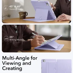 ESR รุ่น Flip Magnetic Case (Pencil Holder) - เคส iPad Pro 11" (M5/M4) - สี Purple