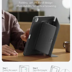 ESR รุ่น Flip Magnetic Case (Pencil Holder) - เคส iPad Pro 11" (M5/M4) - สี Black 14 ESR รุ่น Flip Magnetic Case (Pencil Holder) - เคส iPad Pro 11" (M5/M4) - สี Black