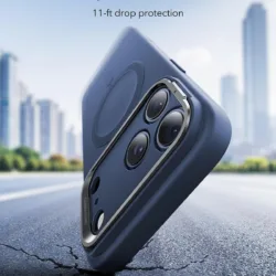 ESR รุ่น Cloud Soft with Stash Stand (Camera Control Button) - เคส iPhone 17 Pro Max - สี Navy Blue 8 ESR รุ่น Cloud Soft with Stash Stand (Camera Control Button) - เคส iPhone 17 Pro Max - สี Navy Blue