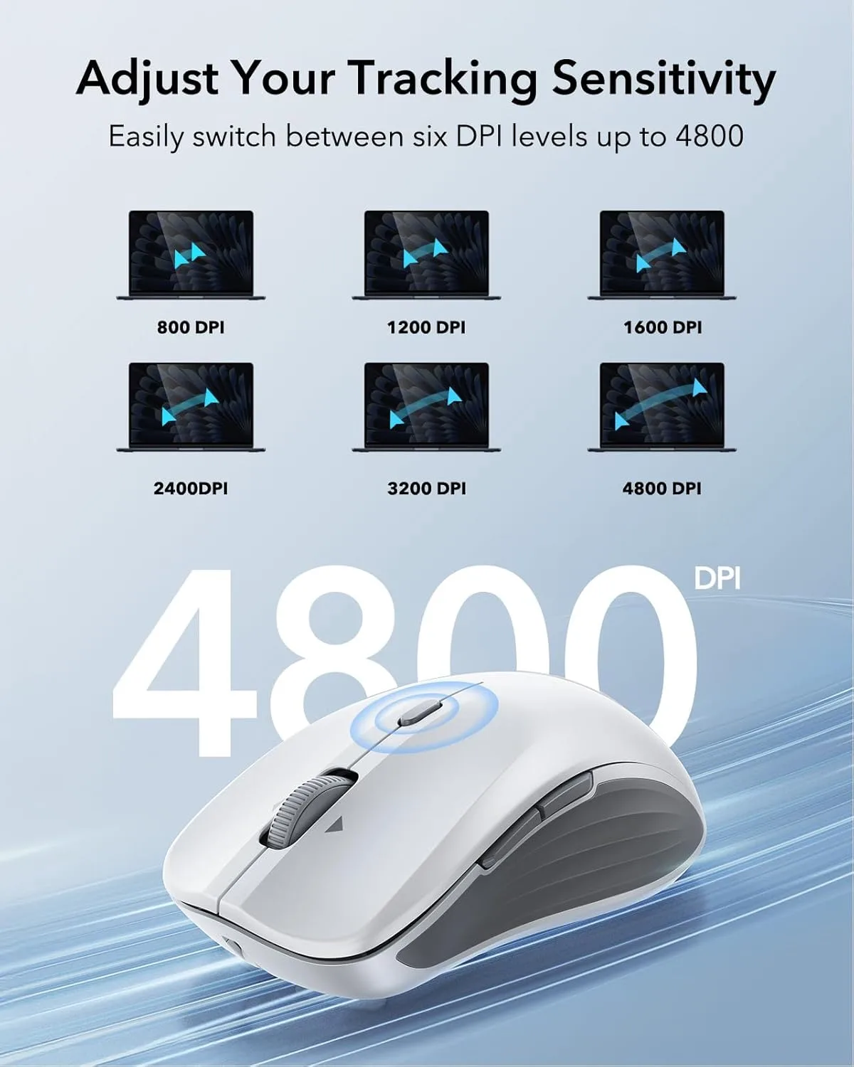 ESR รุ่น MagMouse - เมาส์ไร้สาย - สี White 5 ESR รุ่น MagMouse - เมาส์ไร้สาย - สี White - Image 5