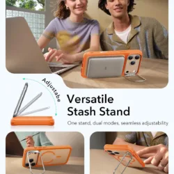 ESR รุ่น Classic Hybrid Case with Stash Stand (Camera Control Button) - เคส iPhone 17 Pro Max - สี Frosted Orange 13 ESR รุ่น Classic Hybrid Case with Stash Stand (Camera Control Button) - เคส iPhone 17 Pro Max - สี Frosted Orange