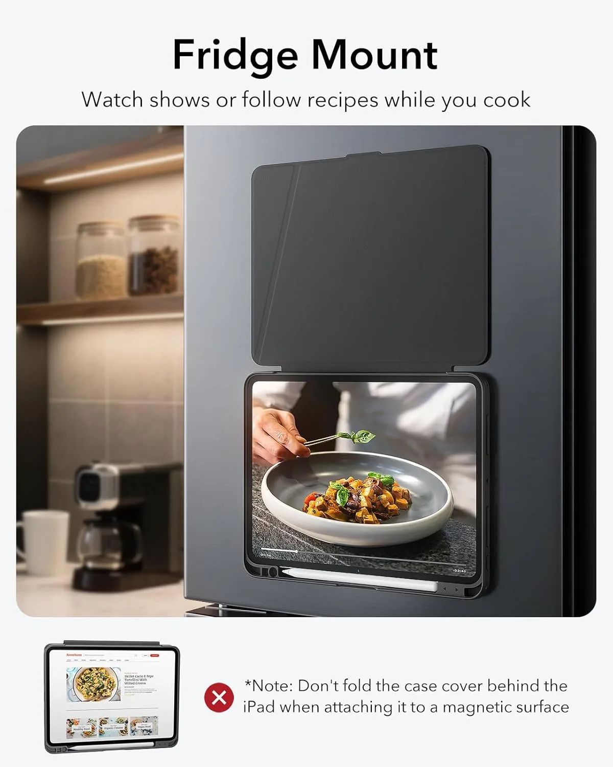 ESR รุ่น Flip Magnetic Case (Pencil Holder) - เคส iPad Pro 11" (M5/M4) - สี Black 7 ESR รุ่น Flip Magnetic Case (Pencil Holder) - เคส iPad Pro 11" (M5/M4) - สี Black - Image 7