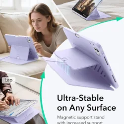 ESR รุ่น Flip Magnetic Case (Pencil Holder) - เคส iPad Pro 11" (M5/M4) - สี Purple