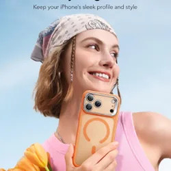 ESR รุ่น Classic Hybrid Case with Stash Stand (Camera Control Button) - เคส iPhone 17 Pro Max - สี Frosted Orange 17 ESR รุ่น Classic Hybrid Case with Stash Stand (Camera Control Button) - เคส iPhone 17 Pro Max - สี Frosted Orange