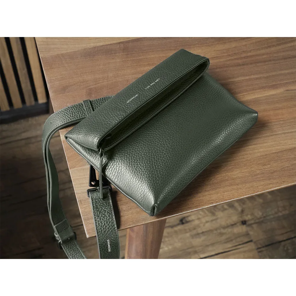 GRAMS28 รุ่น Leather Strap (25mm) - สี Dark Green Pebbled 7 GRAMS28 รุ่น Leather Strap (25mm) - สี Dark Green Pebbled - Image 7