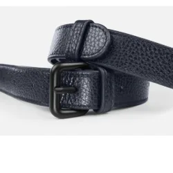GRAMS28 รุ่น Leather Strap (25mm) - สี Navy Blue Pebbled