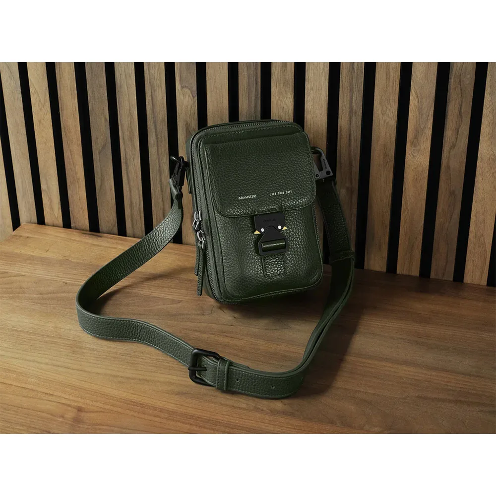 GRAMS28 รุ่น Leather Strap (25mm) - สี Dark Green Pebbled 5 GRAMS28 รุ่น Leather Strap (25mm) - สี Dark Green Pebbled - Image 5