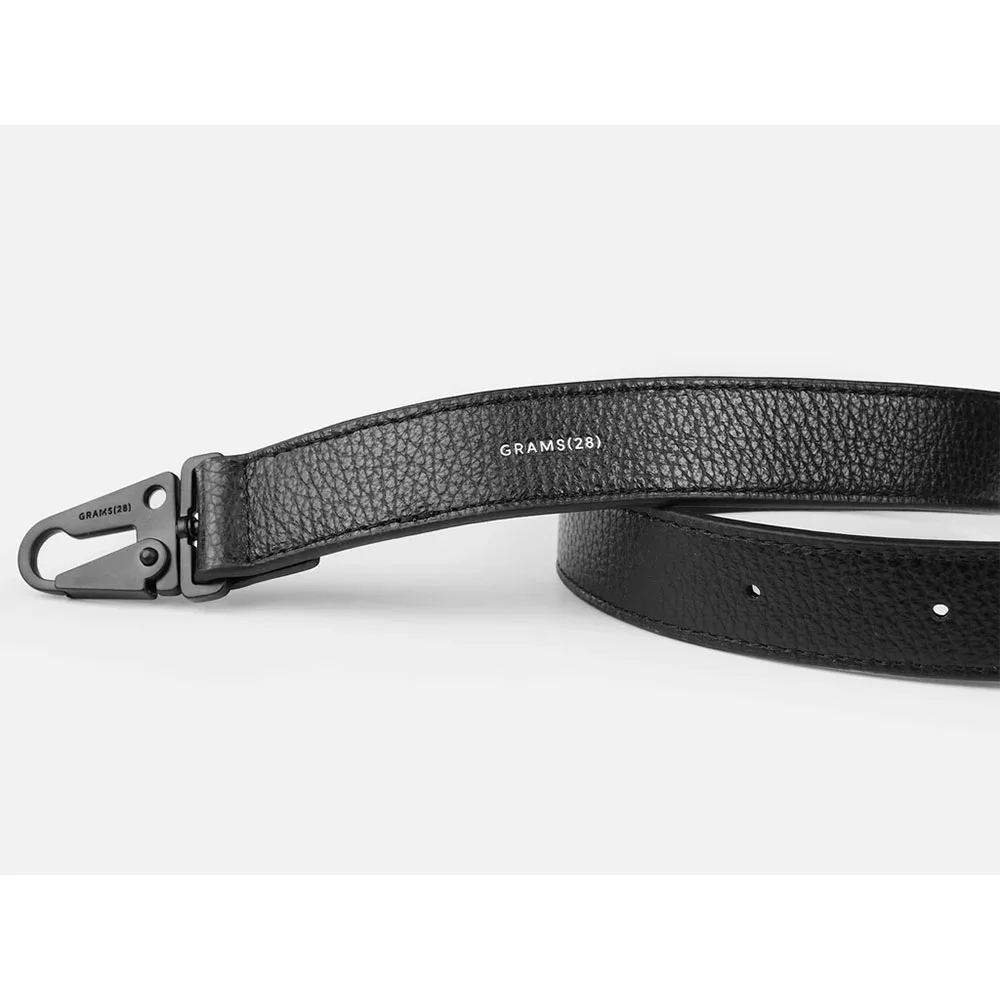 GRAMS28 รุ่น Leather Strap (25mm) - สี Black Pebbled 4 GRAMS28 รุ่น Leather Strap (25mm) - สี Black Pebbled - Image 4