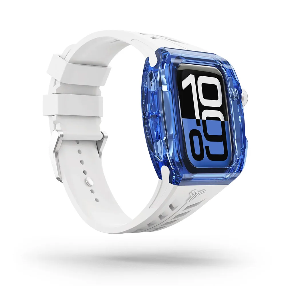 Y24 รุ่น BONDI - เซ็ตเคสและสายนาฬิกา Apple Watch (46mm) - สี BLUE/SILVER 5 Y24 รุ่น BONDI - เซ็ตเคสและสายนาฬิกา Apple Watch (46mm) - สี BLUE/SILVER - Image 5