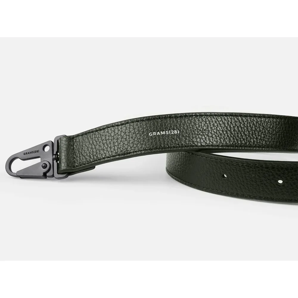 GRAMS28 รุ่น Leather Strap (25mm) - สี Dark Green Pebbled 2 GRAMS28 รุ่น Leather Strap (25mm) - สี Dark Green Pebbled - Image 2