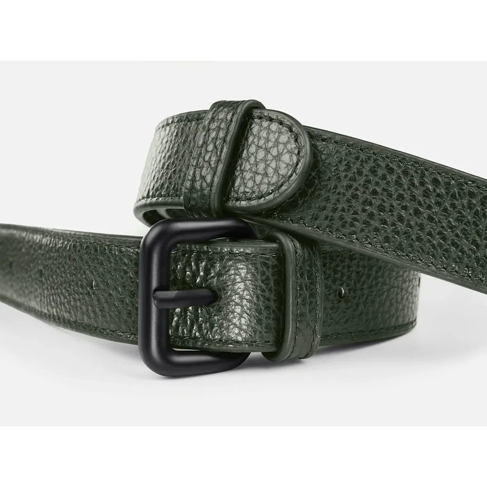GRAMS28 รุ่น Leather Strap (25mm) - สี Dark Green Pebbled 3 GRAMS28 รุ่น Leather Strap (25mm) - สี Dark Green Pebbled - Image 3