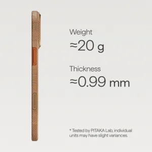 Pitaka รุ่น Glints of Gold - เคส iPhone 17 Pro - สี Golden Glint 22 Pitaka รุ่น Glints of Gold - เคส iPhone 17 Pro - สี Golden Glint